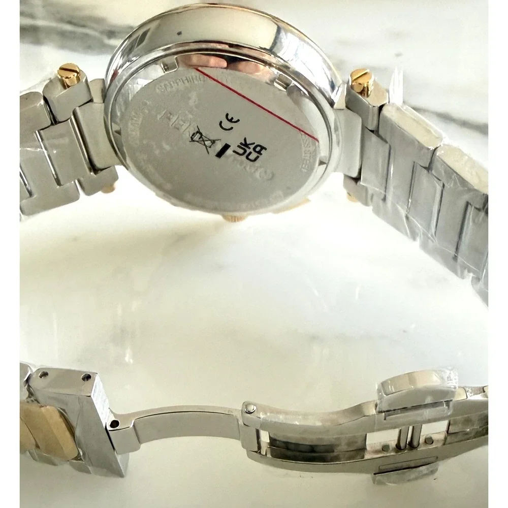 Salvatore Ferragamo SFYQ00321 Legacy Chronograph Two Tone 40mm Swiss NWT Box
